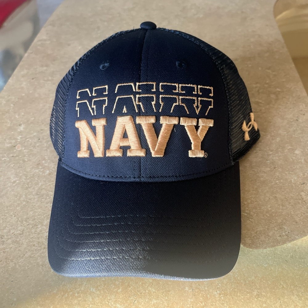 Under Armour Navy Blue and Gold Cap
